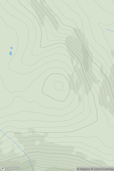 Thumbnail image for Carn Gorm East Top [Kyle of Lochalsh to Garve] showing contour plot for surrounding peak